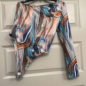 One sleeve body suit